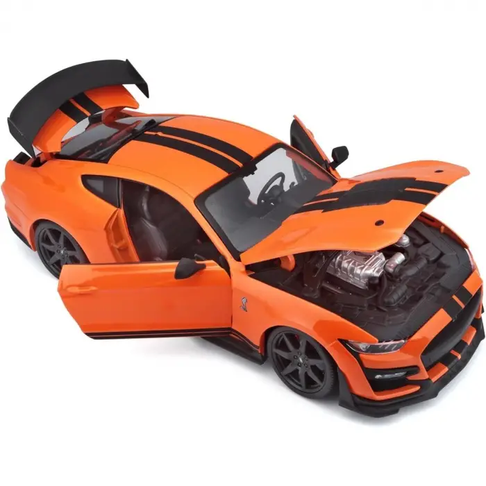Miasto 1:18 2020 Mustang Shelby GT500 Diecast Model Araba Turuncu - 31388