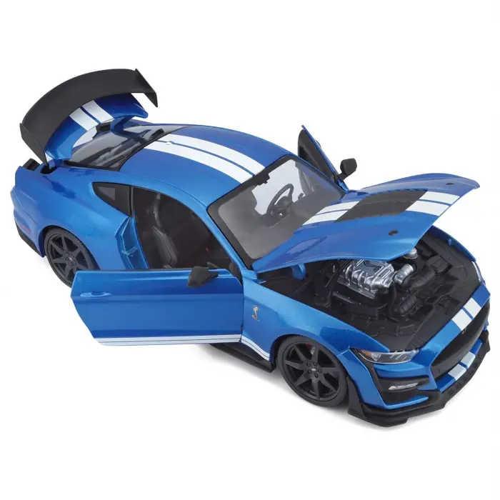 Miasto 1:18 2020 Mustang Shelby GT500 Diecast Model Araba Mavi - 31388