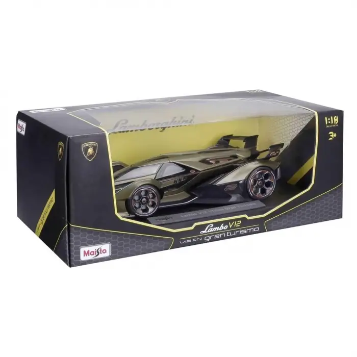 Maisto 1:18 Lambo V12 Vision Gran Turismo Diecast Model Araba Yeşil - 36454