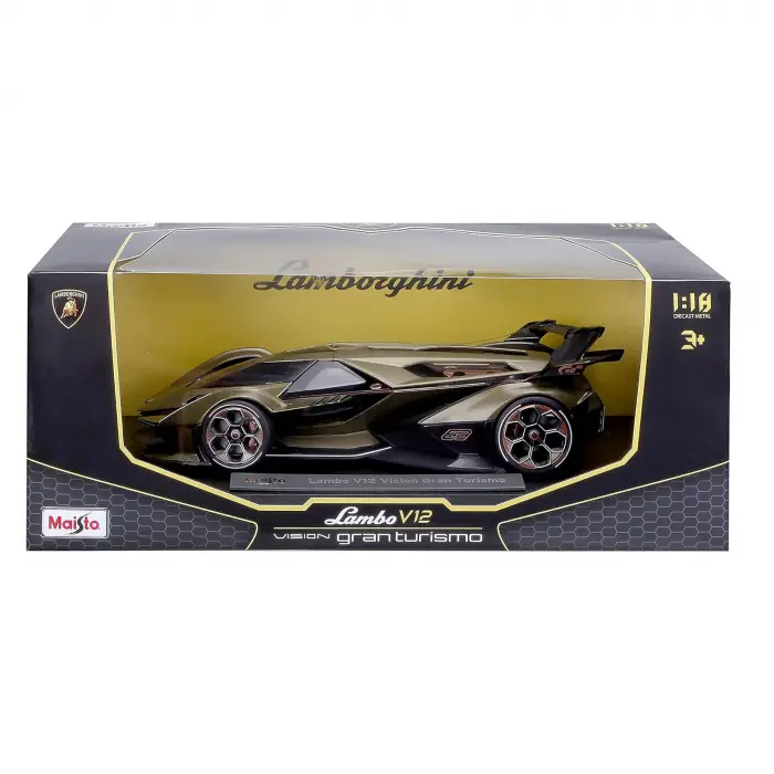 Maisto 1:18 Lambo V12 Vision Gran Turismo Diecast Model Araba Yeşil - 36454