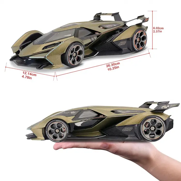 Maisto 1:18 Lambo V12 Vision Gran Turismo Diecast Model Araba Yeşil - 36454