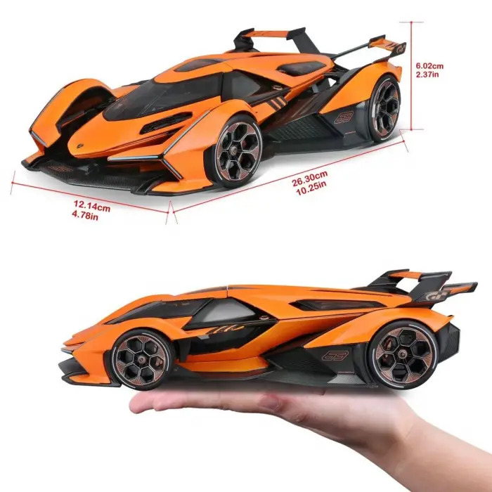 Maisto 1:18 Lambo V12 Vision Gran Turismo Diecast Model Araba Turuncu - 36454