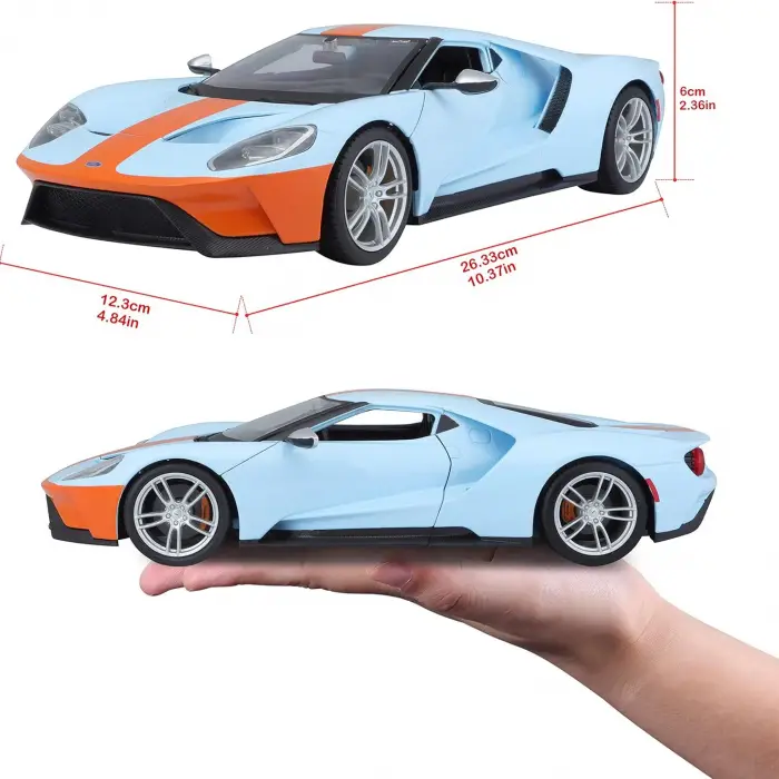 Miasto 1:18 2019 Ford GT Diecast Model Araba Mavi - 31384