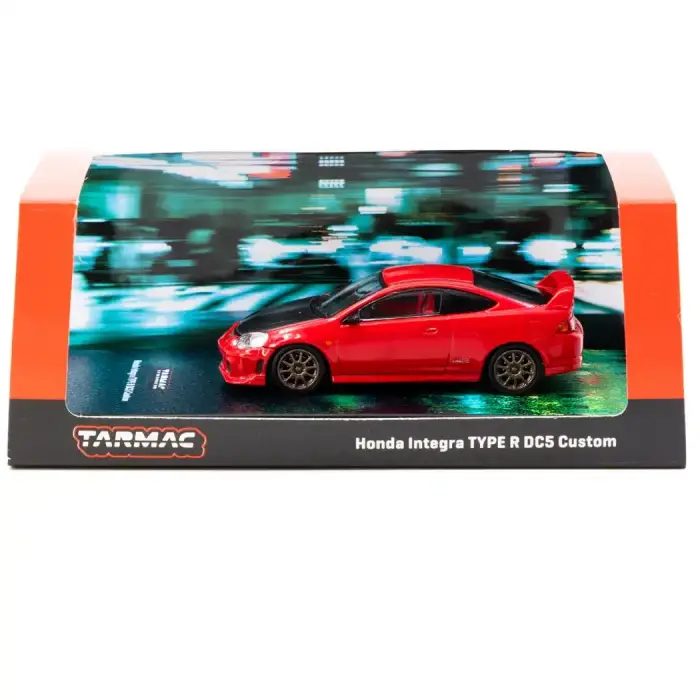 Tarmac Works 1/64 Honda Integra TYPE R DC5 Custom Red - ROAD64 T64R-TL022-RE