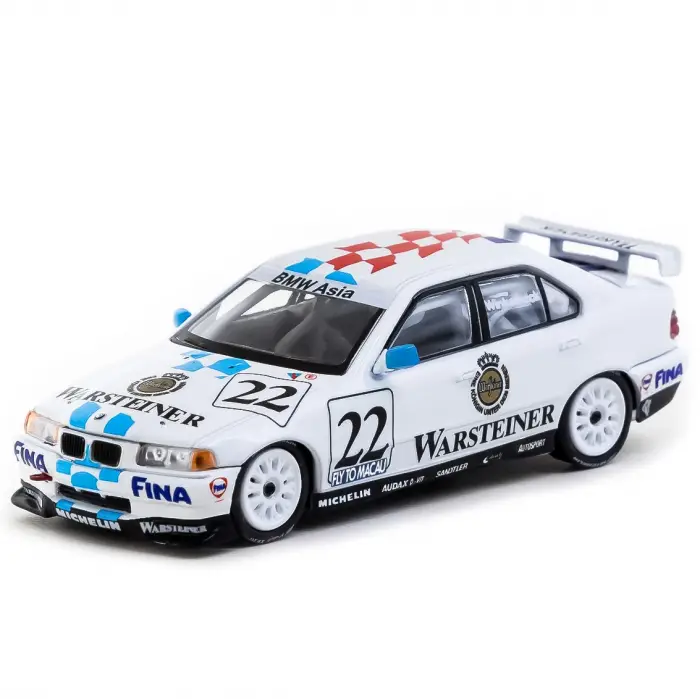 Tarmac Works WERK83 1/64 BMW 320i Macau Guia Race 1996 Joachim Winkelhock WK83-034h