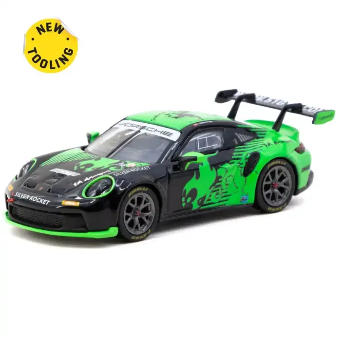 Tarmac Works 1/64 Porsche 911 GT3 Cup (992) Fire Monkey Motorsport - Tarmac Works X iXO Models HOBBY64 T64-093-FMM