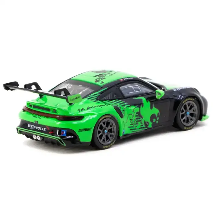 Tarmac Works 1/64 Porsche 911 GT3 Cup (992) Fire Monkey Motorsport - Tarmac Works X iXO Models HOBBY64 T64-093-FMM