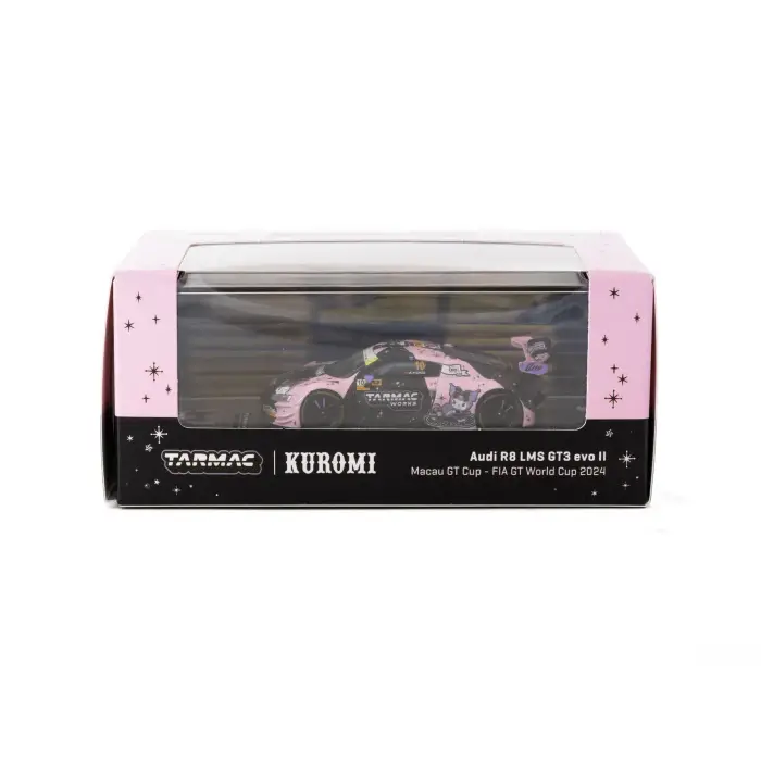 Tarmac Works 1/64 Audi R8 LMS GT3 evo II Macau GT Cup - FIA GT World Cup 2024 #10 with Tarmac Cards Combo Set - HOBBY64 T64-043-24MGP10