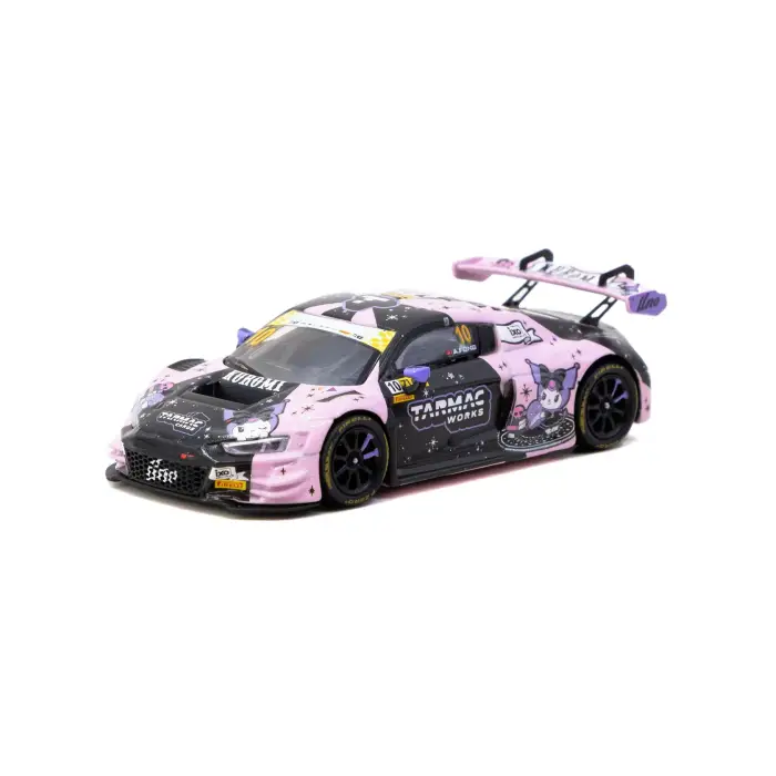 Tarmac Works 1/64 Audi R8 LMS GT3 evo II Macau GT Cup - FIA GT World Cup 2024 #10 with Tarmac Cards Combo Set - HOBBY64 T64-043-24MGP10