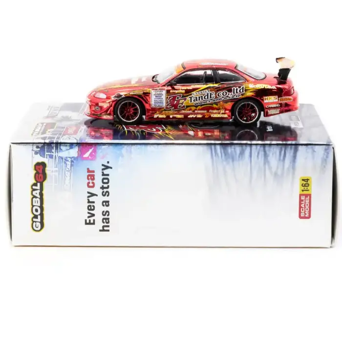Tarmac Works 1/64 VERTEX Ridge TE3006 Soarer Chrome Red - Tokyo Auto Salon 2026 Special Edition - GLOBAL64 T64G-080-TE3006
