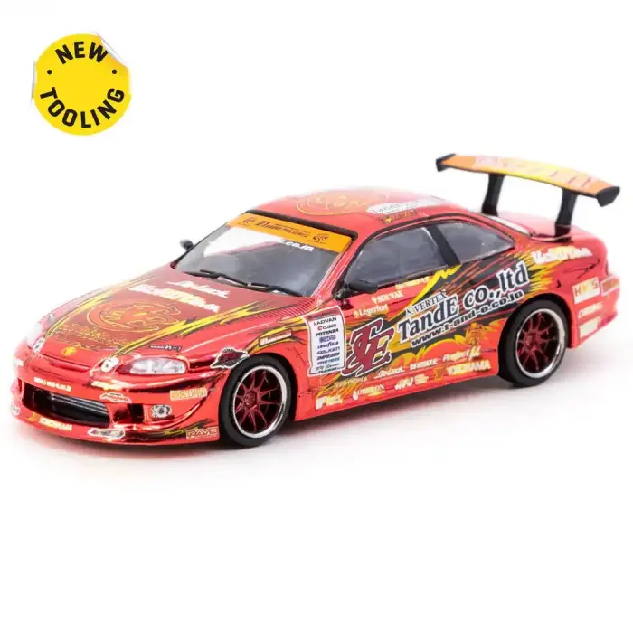 Tarmac Works 1/64 VERTEX Ridge TE3006 Soarer Chrome Red - Tokyo Auto Salon 2026 Special Edition - GLOBAL64 T64G-080-TE3006