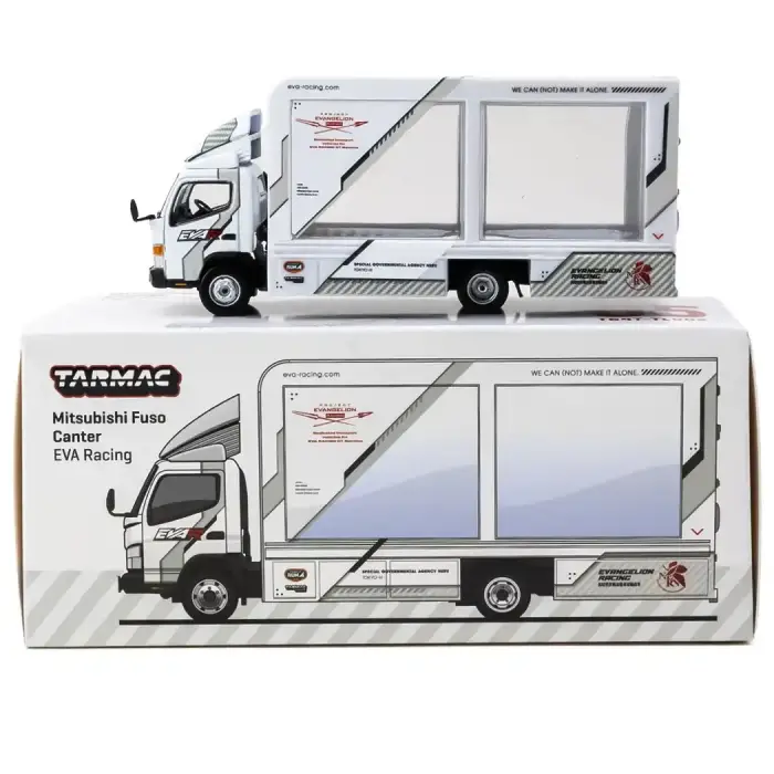 Tarmac Works 1/64 Mitsubishi Fuso Canter Mobile Display Truck EVA Racing - TRUCK64 T64T-TL002-EVA
