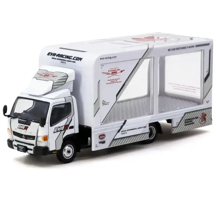 Tarmac Works 1/64 Mitsubishi Fuso Canter Mobile Display Truck EVA Racing - TRUCK64 T64T-TL002-EVA