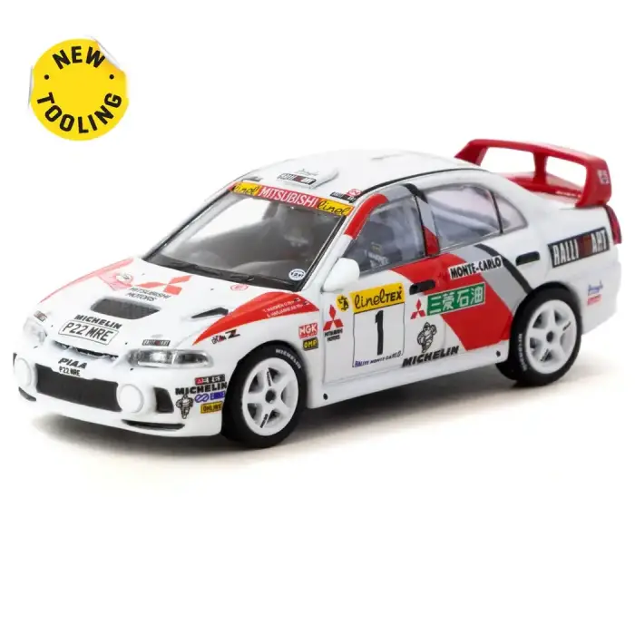 Tarmac Works 1/64 Mitsubishi Lancer Evolution IV Rallye Monte-Carlo 1997 T64G-076-97MCR01
