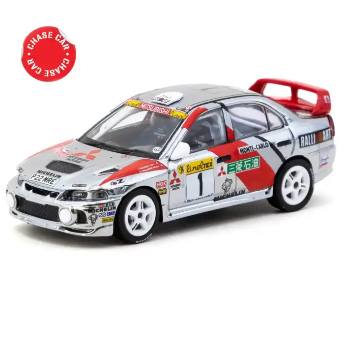 Tarmac Works 1/64 Mitsubishi Lancer Evolution IV Rallye Monte-Carlo 1997 T64G-076-97MCR01