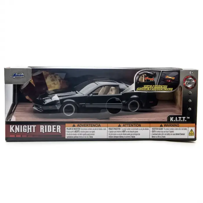 Jada 1:24 Knight Rider K.I.T.T. 1982 Pontiac Firebird Diecast Model Araba - 30086