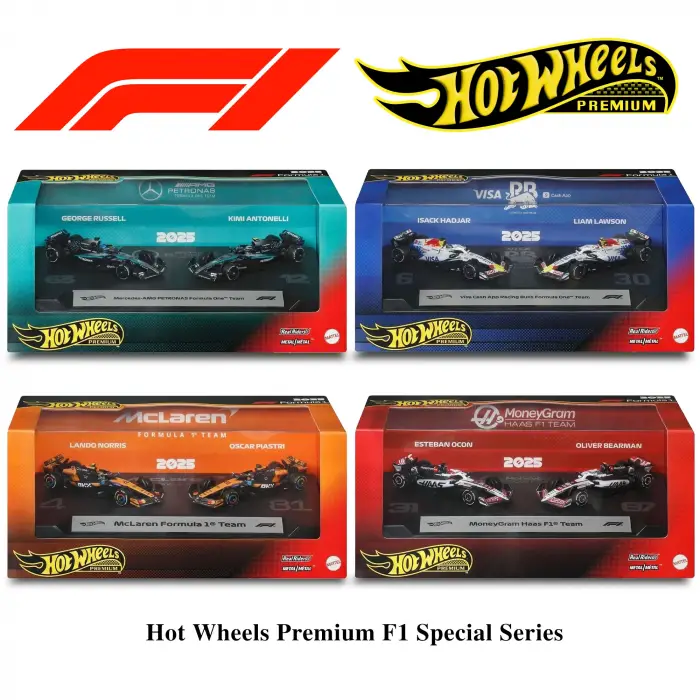 Hot Wheels Premium Formula 1 (2025 Livery) Mix 1A