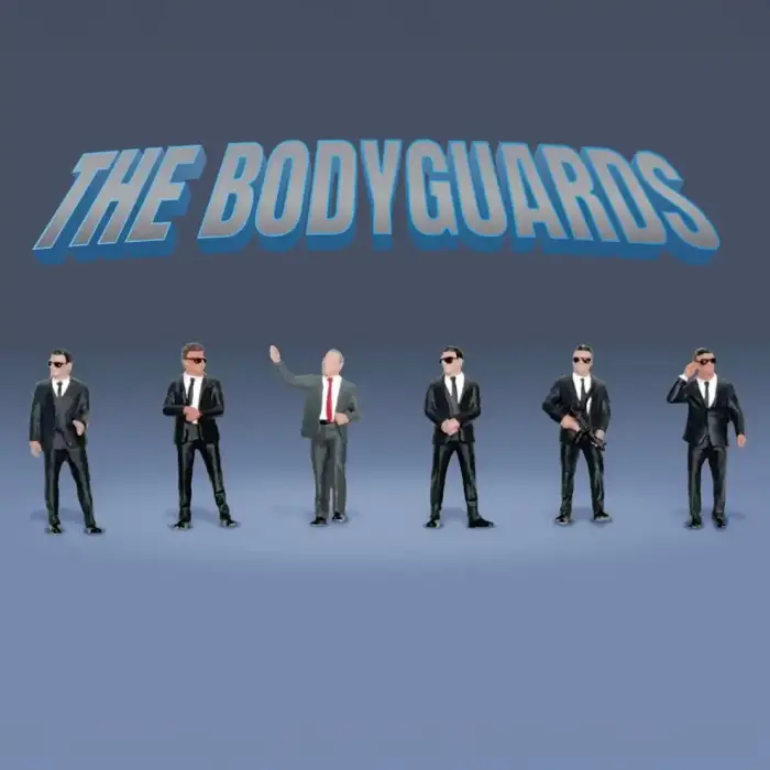 American Diorama 1/64 Figure Set: The Bodyguards