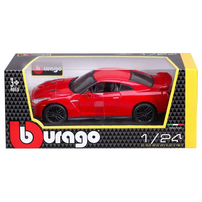 Bburago 1:24 2017 Nissan GT-R Diecast Model Araba Kırmızı - 21082