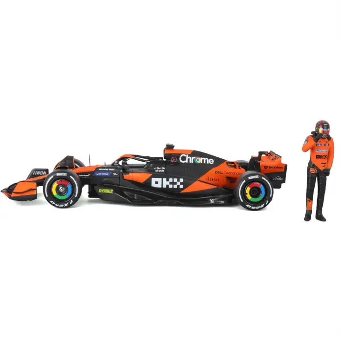 Bburago 1:24 Mc Laren MCL38 Miami Grand Prix 2024 Oscar Piastri Sürücülü - 28040
