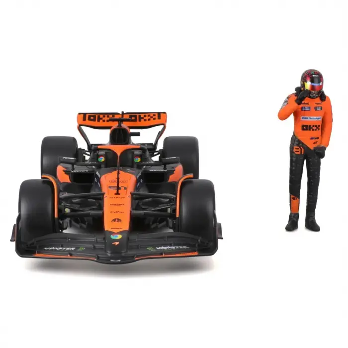 Bburago 1:24 Mc Laren MCL38 Miami Grand Prix 2024 Oscar Piastri Sürücülü - 28040