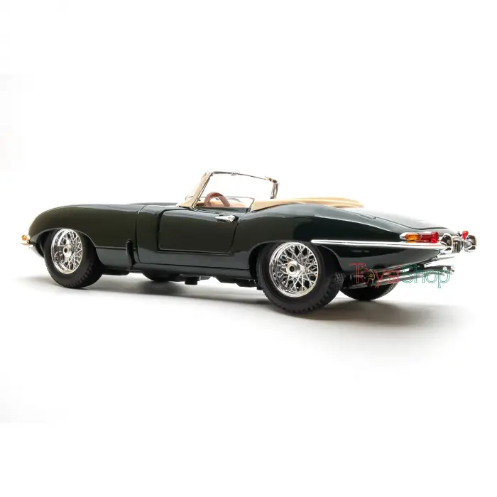 Bburago 1:18 Jaguar E-type Cabriolet Diecast Model Araba Yeşil - 12046