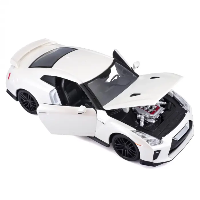 Bburago 1:24 2017 Nissan GT-R Diecast Model Araba Beyaz - 21082