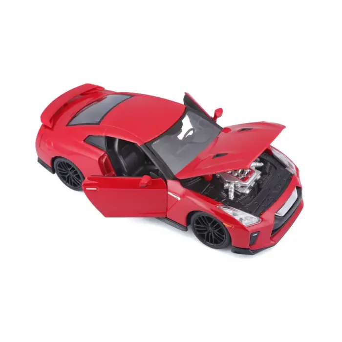 Bburago 1:24 2017 Nissan GT-R Diecast Model Araba Kırmızı - 21082