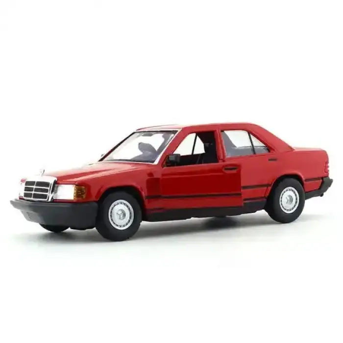 Bburago 1:24 Mercedes-Benz 190 E 2.6 Diecast Model Araba - Kırmızı