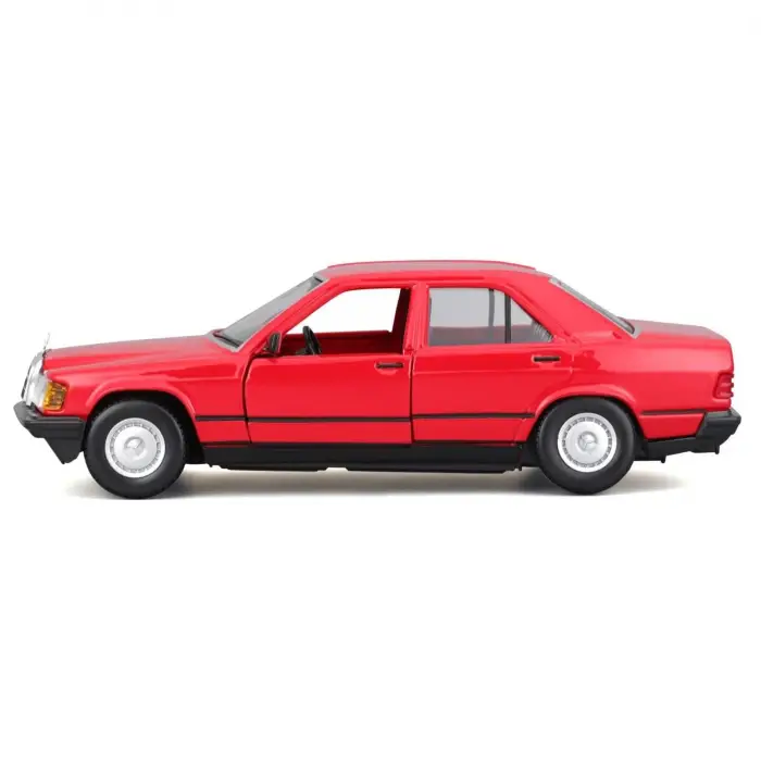 Bburago 1:24 Mercedes-Benz 190 E 2.6 Diecast Model Araba - Kırmızı