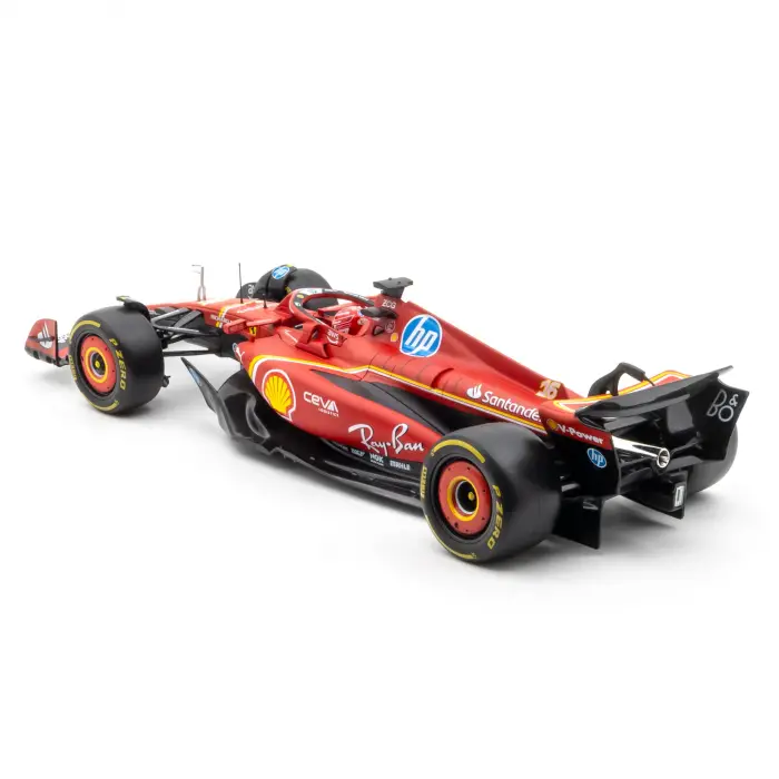 Bburago 1:18 Ferrari SF-24 Formula 1 Yarış Arabası - 16-Charles Leclerc
