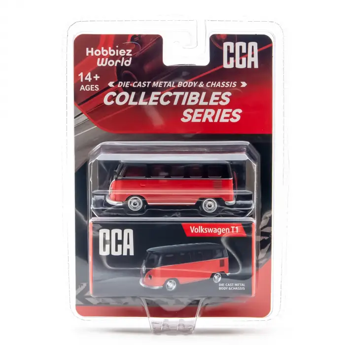 CCA 1:64 Collectibles Series Volkswagen T1 Diecast Model Araba Kırmızı - 82526CK