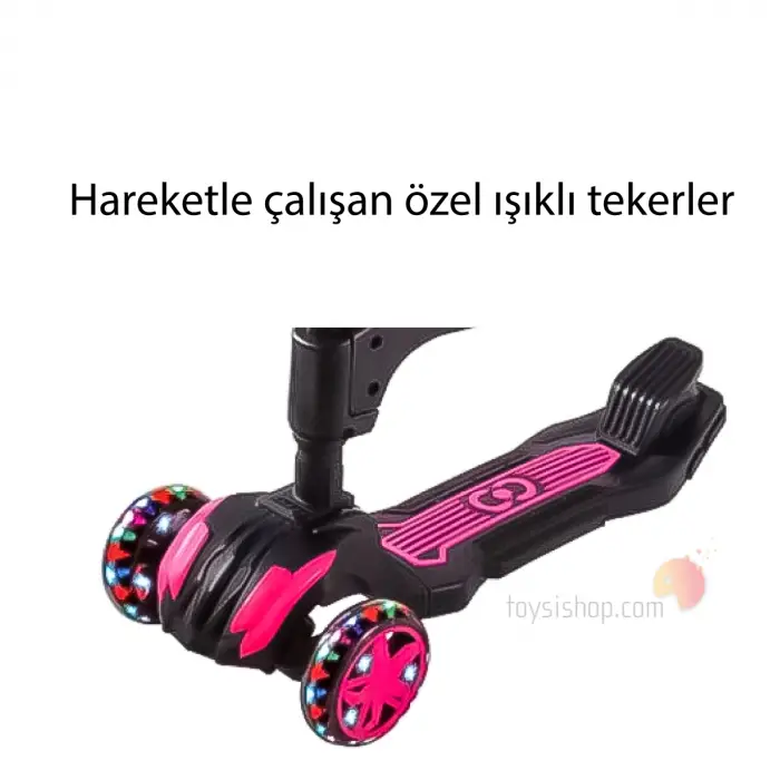 Cool Wheels Combo Oturaklı Scooter Pembe - FR59564