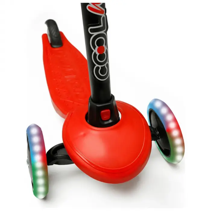 Cool Wheels Star Kırmızı 3 Tekerlekli Işıklı Çocuk Scooter - FR59663