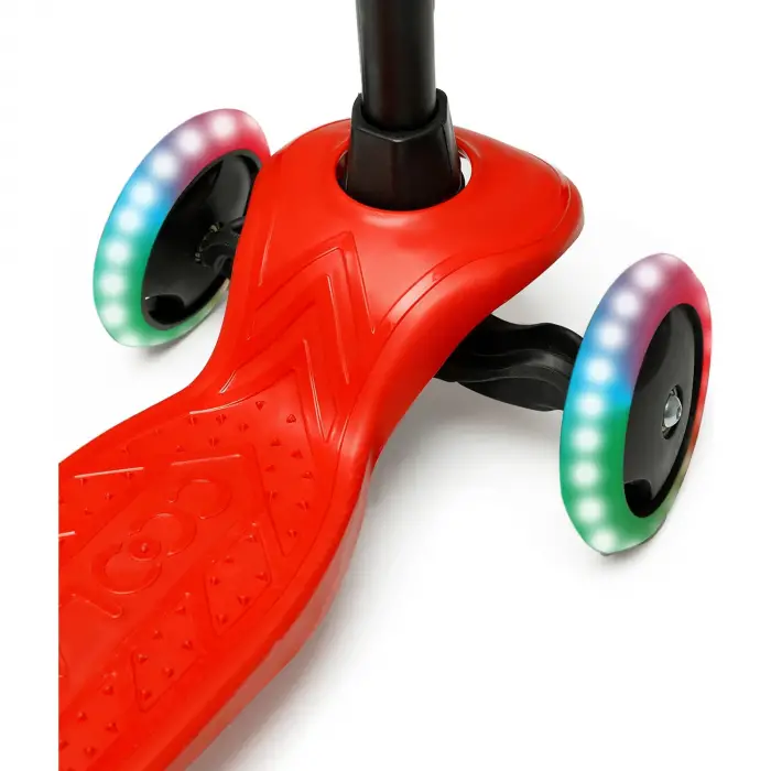 Cool Wheels Star Kırmızı 3 Tekerlekli Işıklı Çocuk Scooter - FR59663