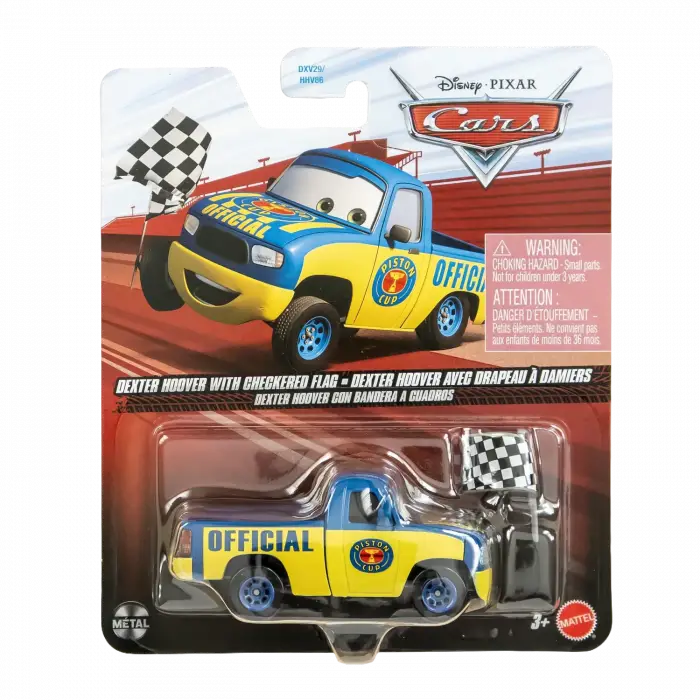 Disney Pixar Cars - Dexter Hoover With Checkered Flag