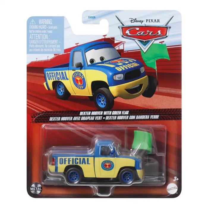 Disney Pixar Cars - Dexter Hoover With Green Flag