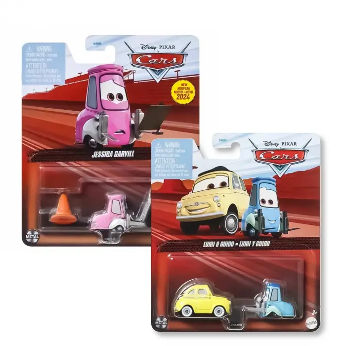 Disney Pixar Cars - Luigi & Guido ve Jessica Carvill - İkili Set