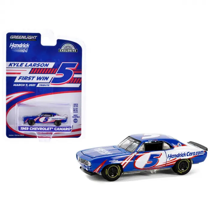 Greenlight 1/64 1969 Chevrolet Camaro - Kyle Larson / Hendrick Motorsports First Win Tribute March 7, 2021 - Las Vegas, NV 30495