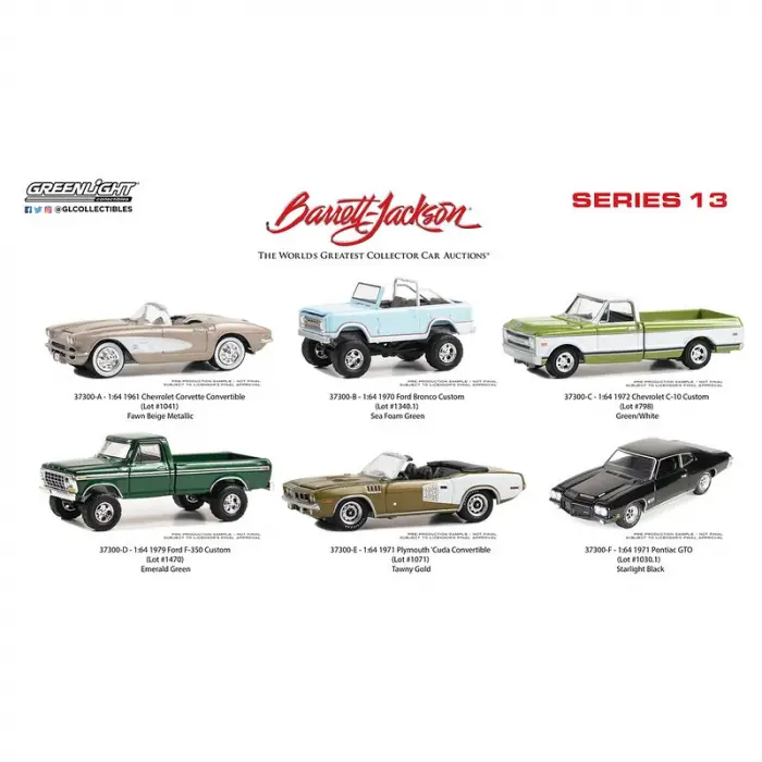 Greenlight 1:64 1979 Ford F-350 Custom Barrett Jackson - 37300-D