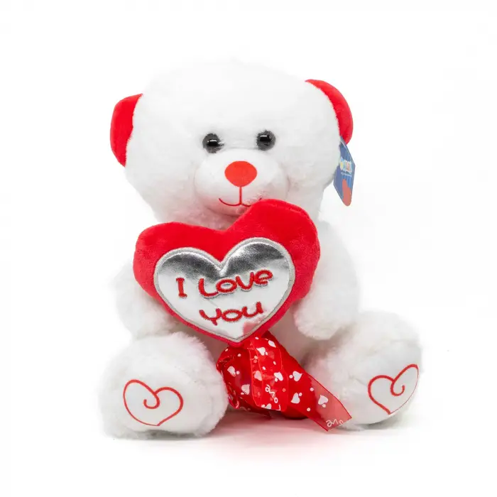 Halley Oyuncak Şeker Kalpli Ayı Peluş, 30 Cm, 62963