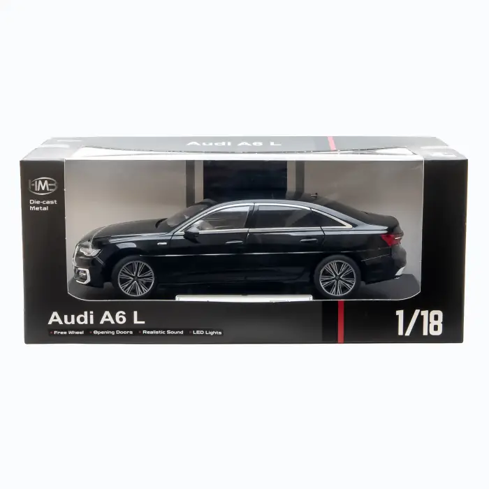 HBM 1:18 Audi A6 L Diecast Model Araba Siyah - H1072