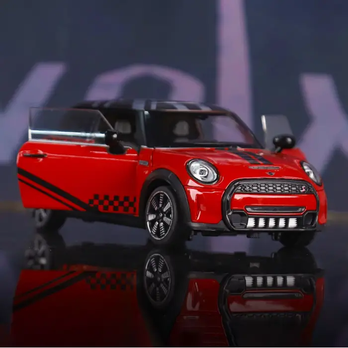 HBM 1:24 Mini Cooper Diecast Model Araba Kırmızı - H2761