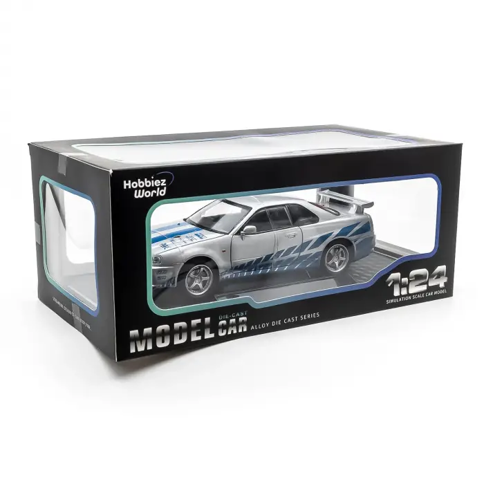 Hobbiez World 1:24 Nissan Skyline GT-R R34 Liberty Walk - 1901-410A