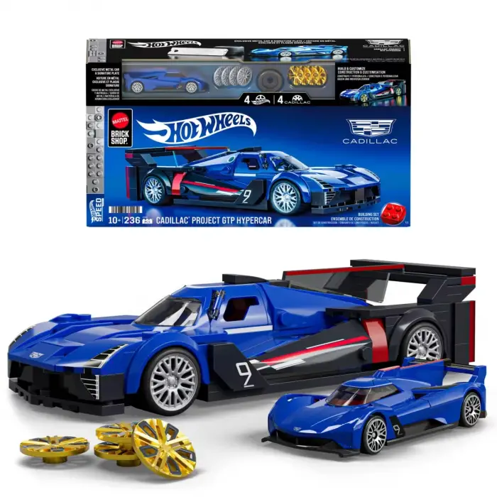 Hot Wheels Cadillac Project GTP Hypercar Yapı Oyuncağı Seti (236 Parça)