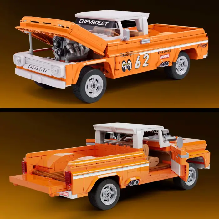 Hot Wheels Custom 62 Chevy Pickup Yapı Oyuncağı (858 Parça)