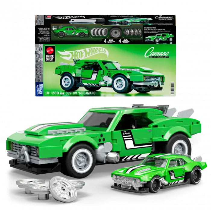Hot Wheels Custom 68 Camaro Yapı Oyuncağı Seti (289 Parça)