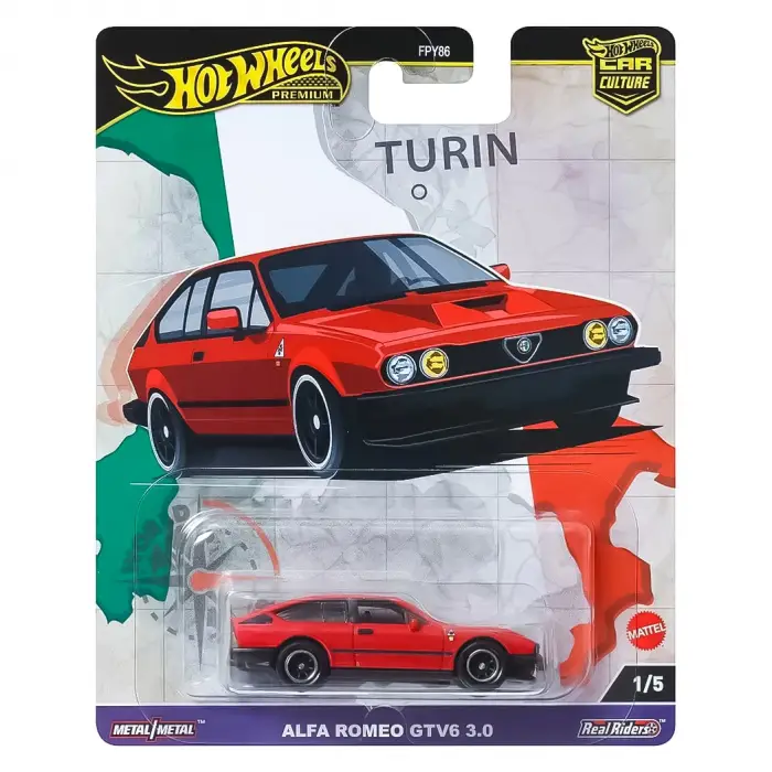 Hot Wheels Premium Car Culture World Tour Alfa Romeo GTV6 3.0 - FPY86 HRV80