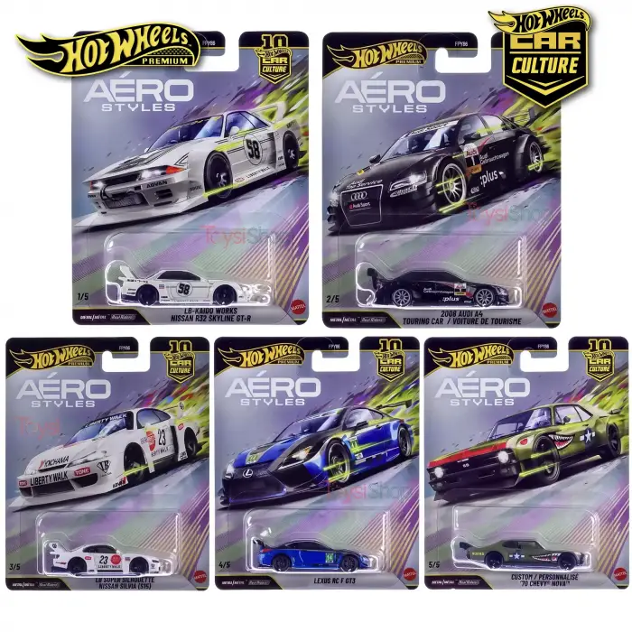 Hot Wheels Premium Car Culture Aero Styles Set 10. Yıla Özel - FPY86 U Case