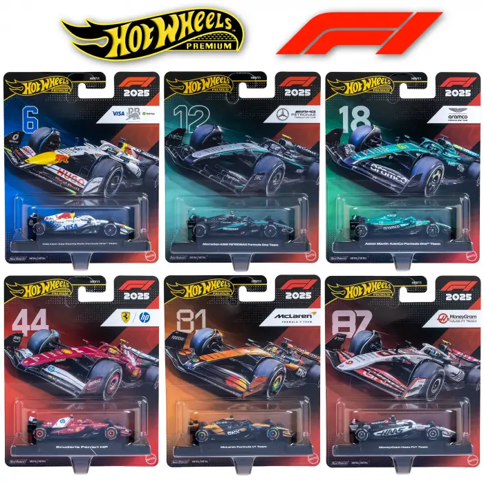 Hot Wheels Premium 2025 Formula 1 - 6 Araçlık Set - HRV11-979L